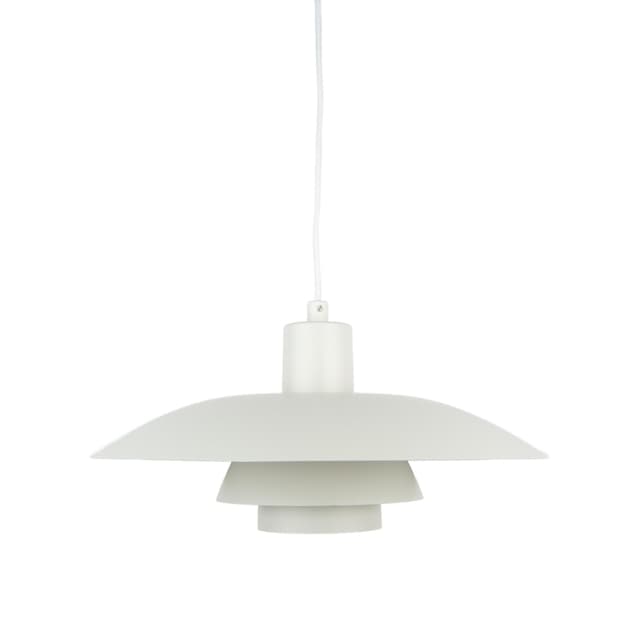 Lampa wisząca PH 4/3, biały, aluminium, proj. P. Henningsen, Dania, lata 80. - WYMIARY