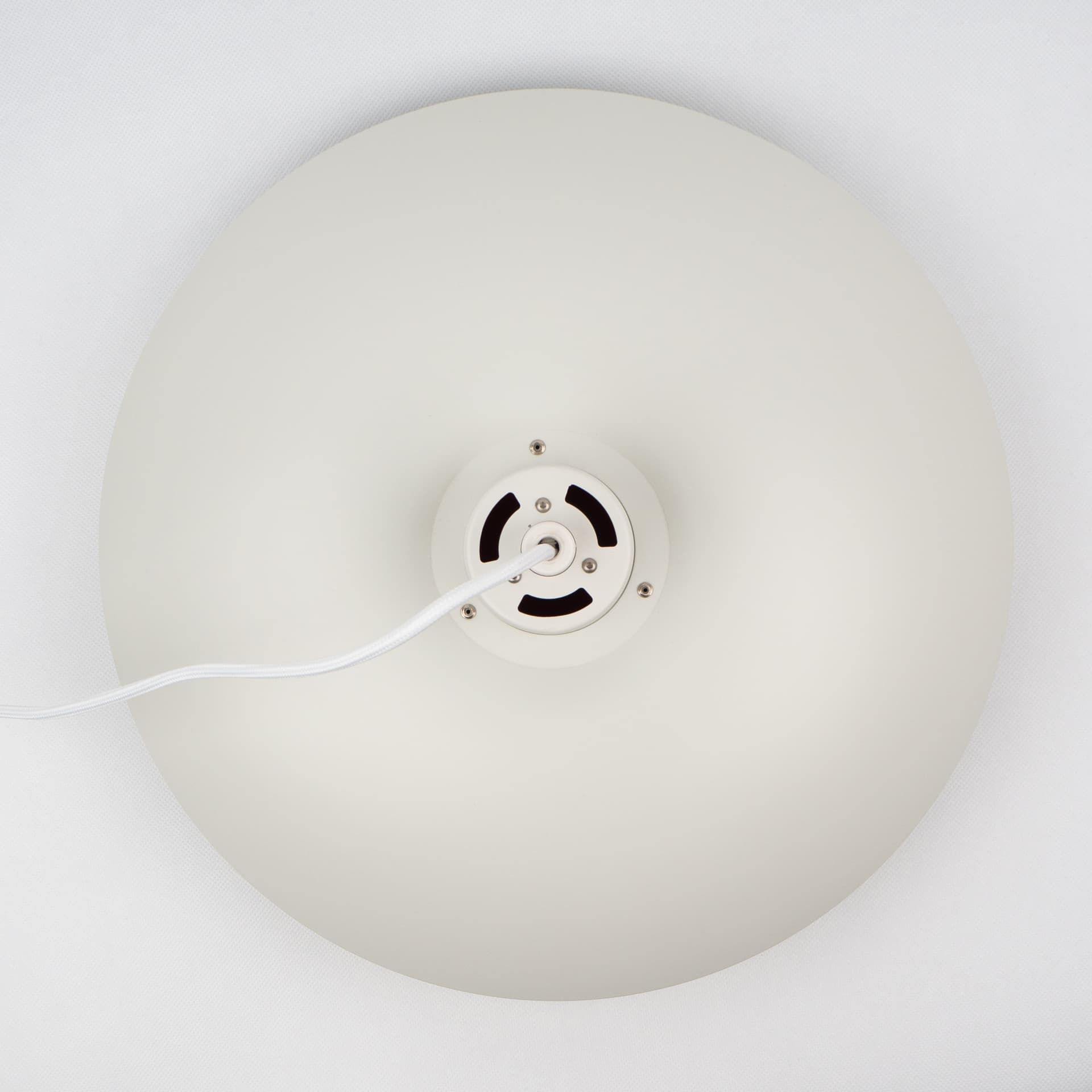 Lampa wisząca PH 4/3, biały, aluminium, proj. P. Henningsen, Dania, lata 80. - 302991
