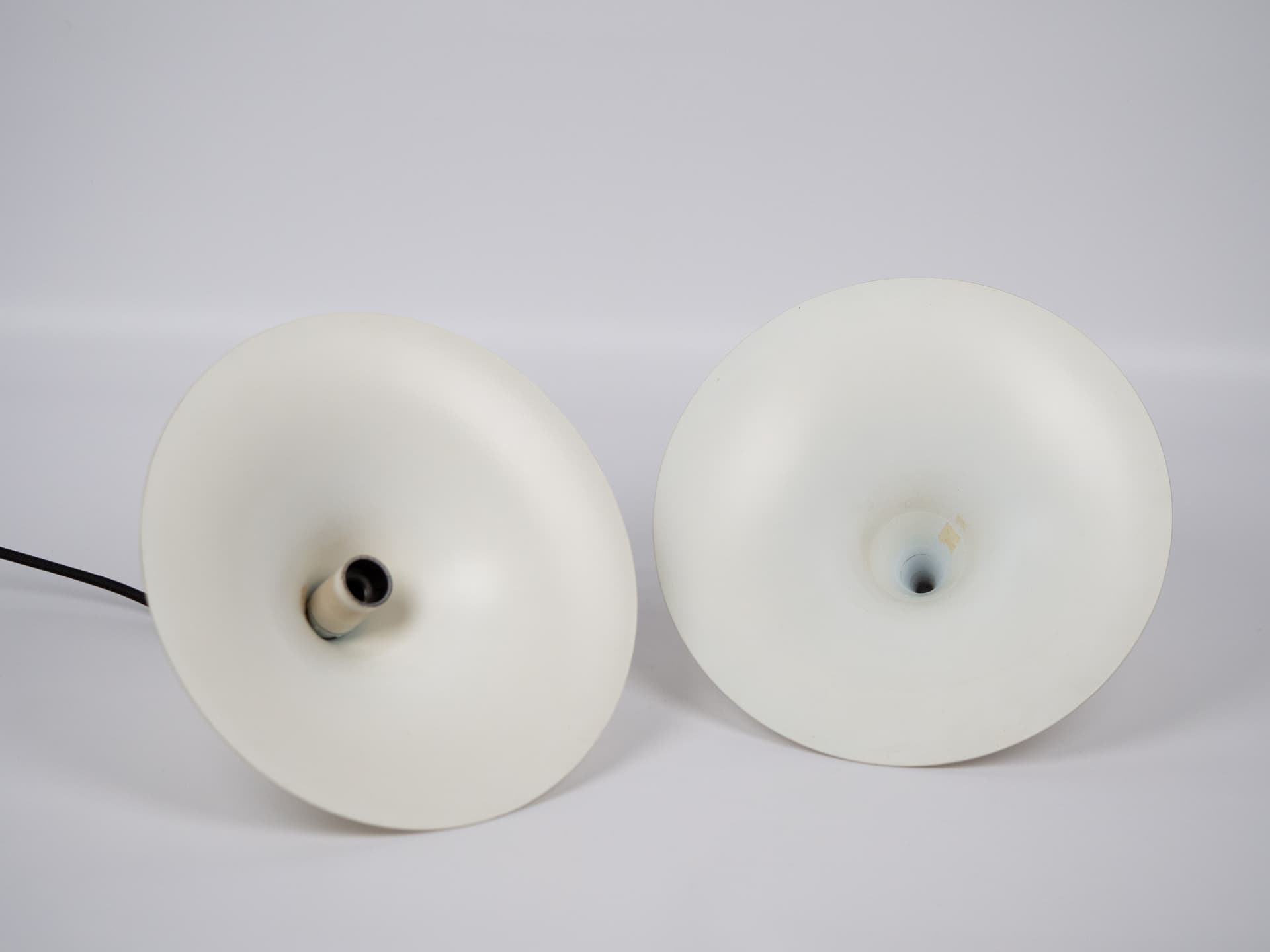 Pair of pendant lamps Semi, gold brass, Fog & Mørup, Denmark, 1960s. - 303231