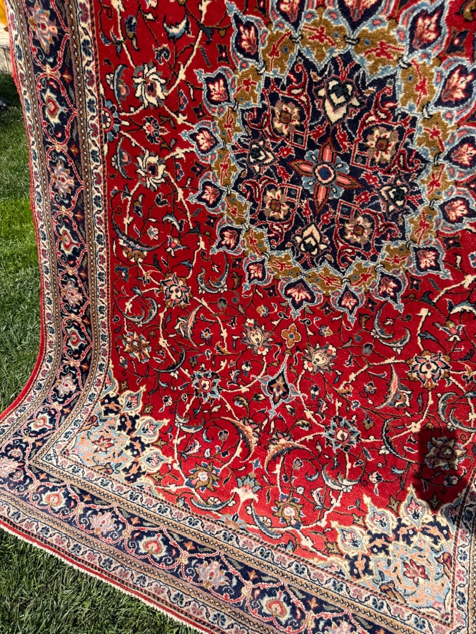 Dywan Kashan 230x135 cm, czerwony, wełna, Iran - 303310