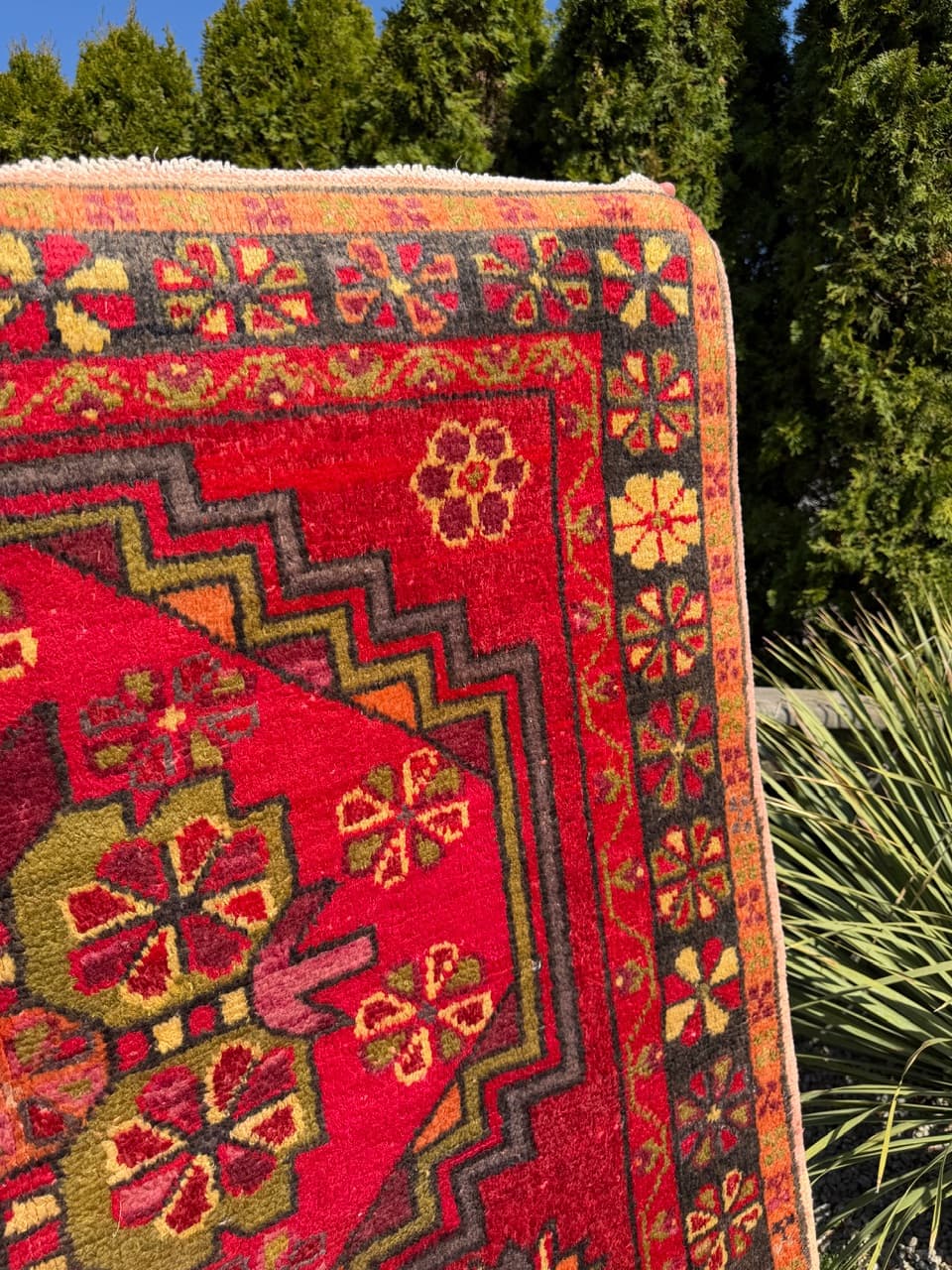 Runner Hamadan 290x140 cm, red, wool, Iran - 303316