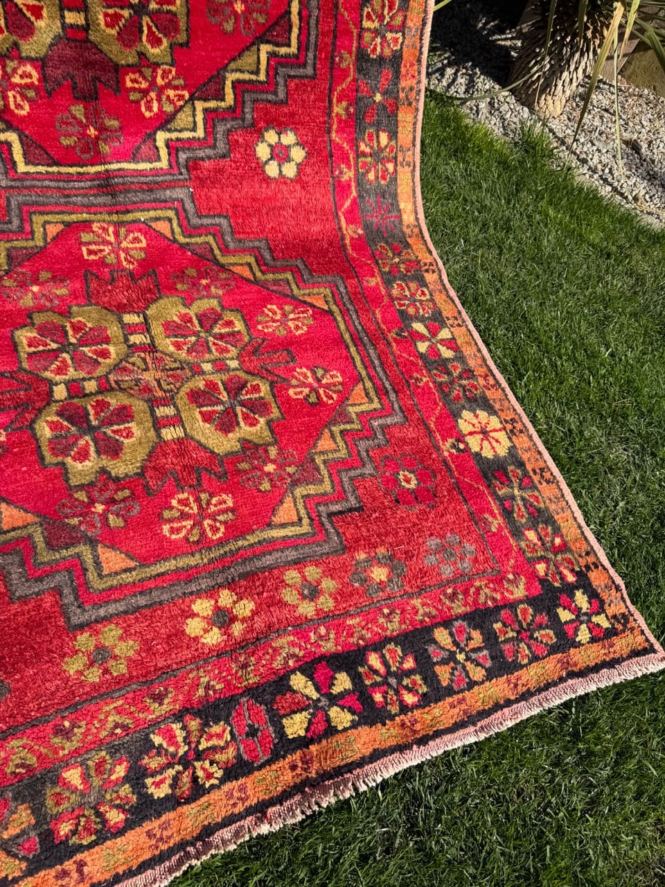Runner Hamadan 290x140 cm, red, wool, Iran - 303313