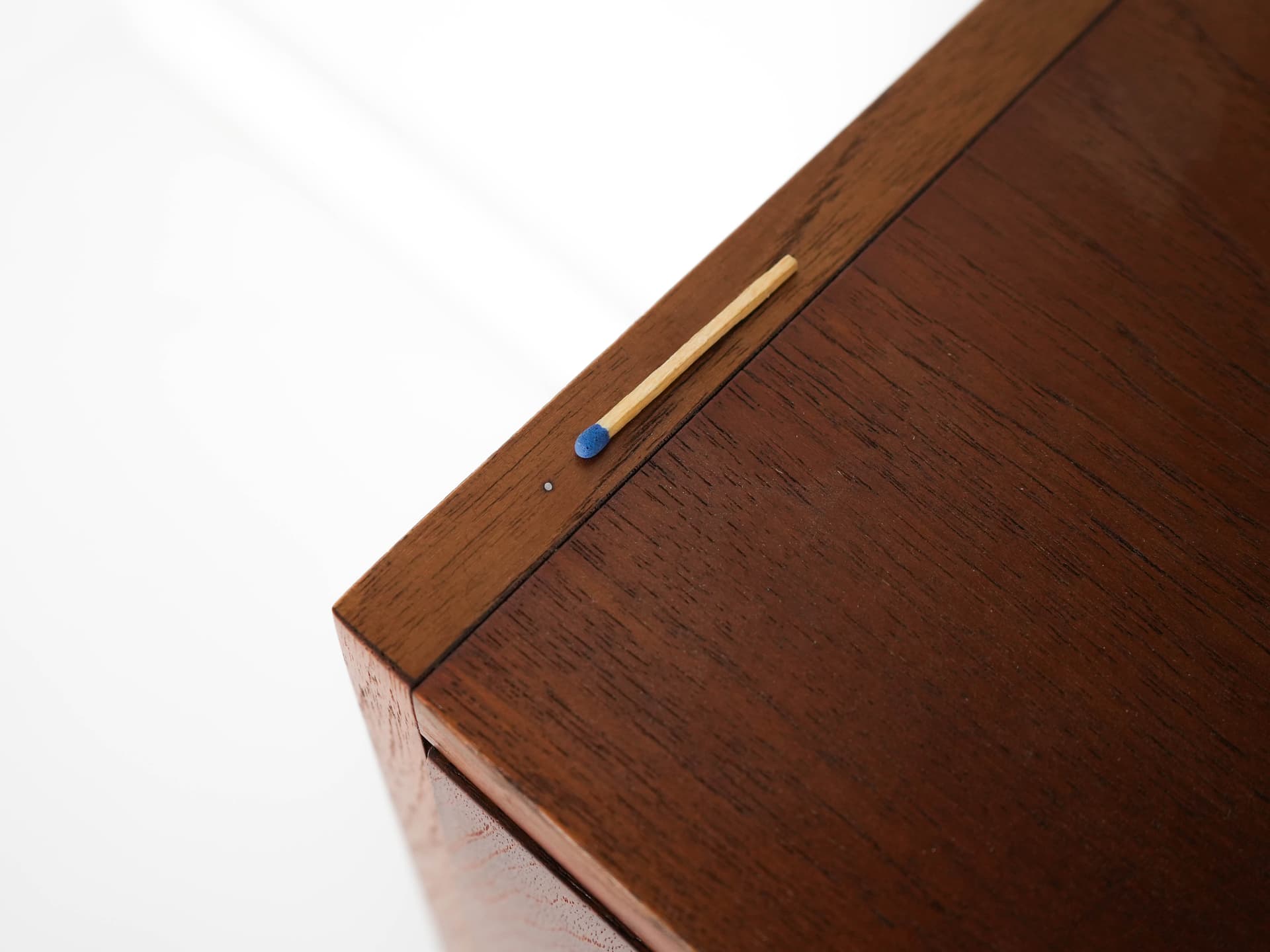 Shelving unit, brown teak, Denmark, 1960s. - 303362