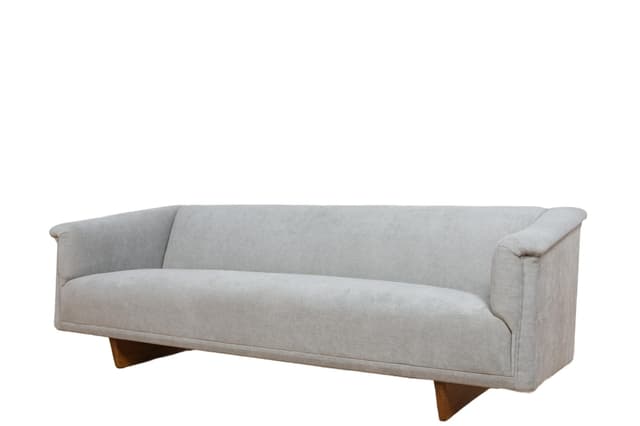 Three-seater sofa Model 4853, light grey fabric, natural oak, by B. Mogensen, Denmark, 1950s. - DIMENSION