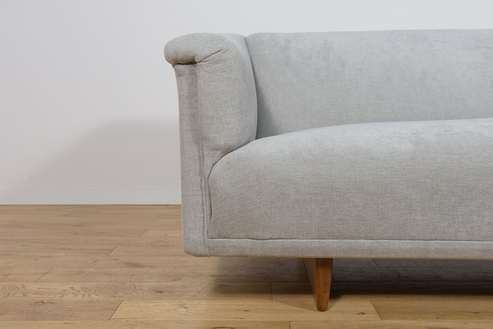 Three-seater sofa Model 4853, light grey fabric, natural oak, by B. Mogensen, Denmark, 1950s. - 303408