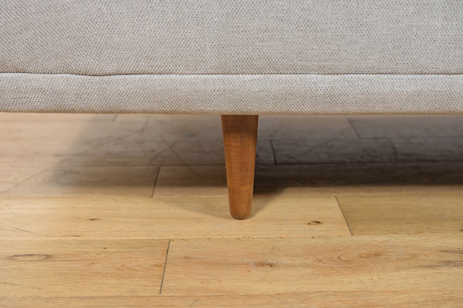 Three-seater sofa Model 4853, light grey fabric, natural oak, by B. Mogensen, Denmark, 1950s. - 303409