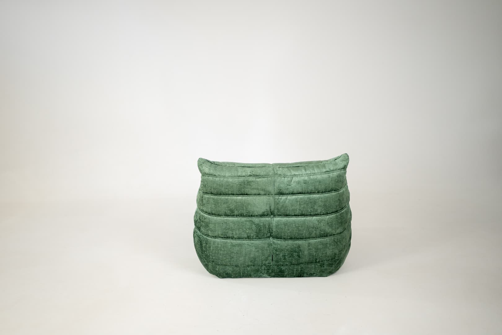 Fotel wypoczynkowy Togo, washed velvet forest green - 303697