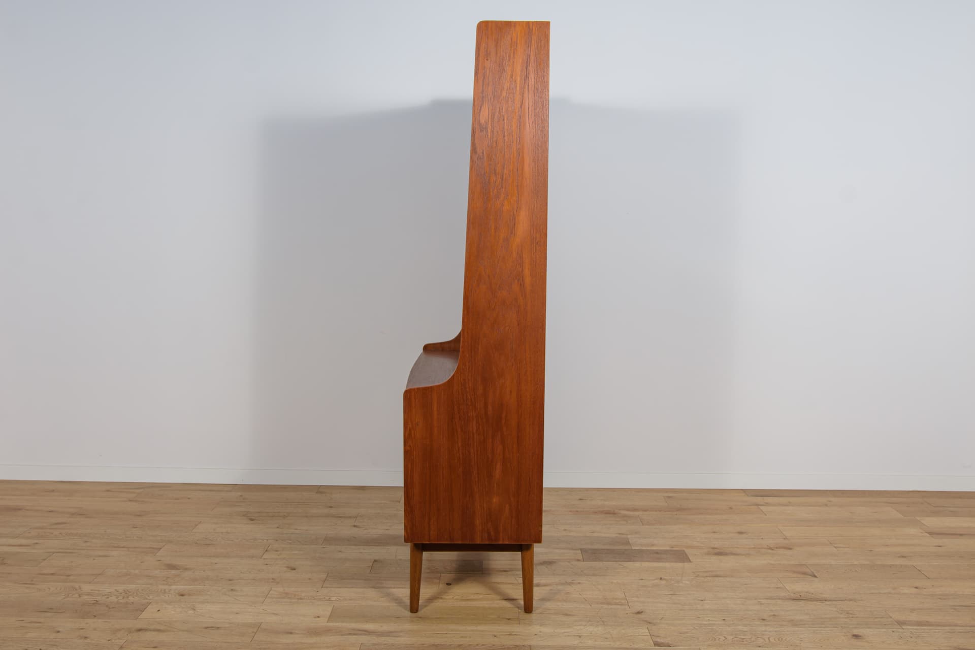 Shelving unit, brown teak, by J. Sorth, Denmark, 1960s. - 303725