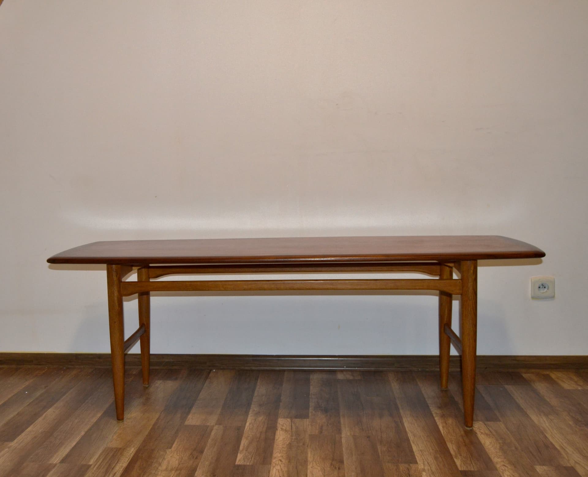 Stolik kawowy, brązowy, drewno, HMB Möbler, Szwecja, lata 60. - 79182