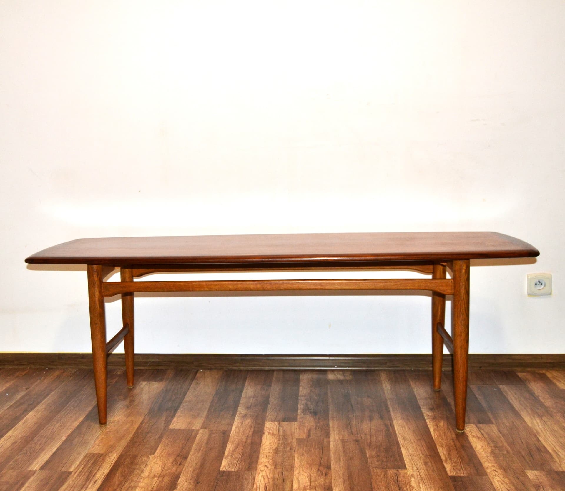 Stolik kawowy, brązowy, drewno, HMB Möbler, Szwecja, lata 60. - 79184