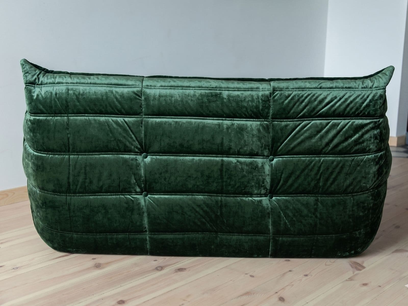 Sofa Togo dwuosobowa, washed velvet forest green - 304223