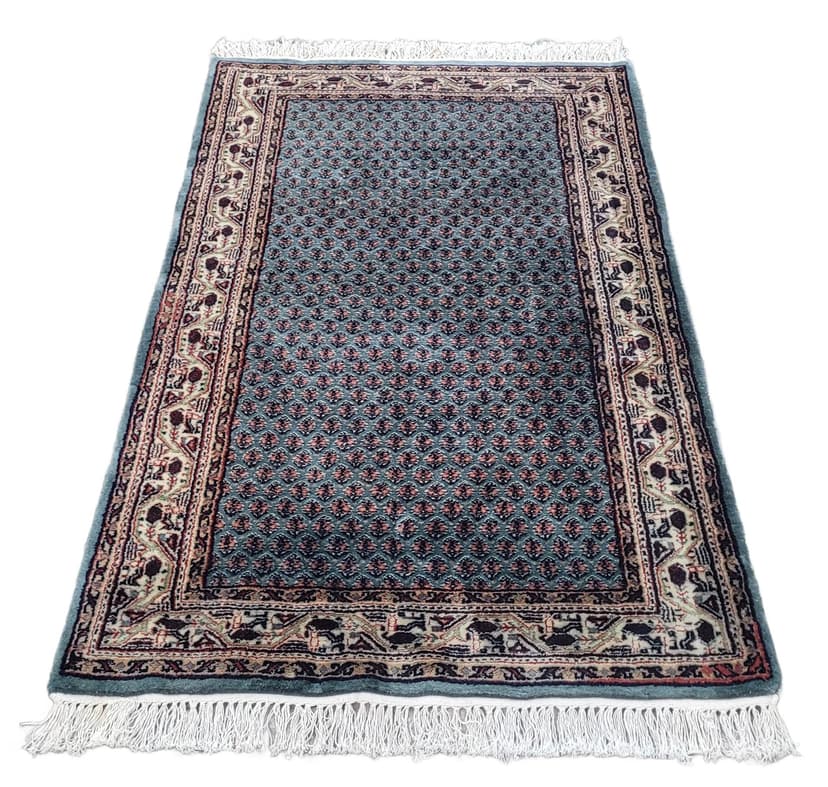 Rug Indo Sarough Mir 73x180 cm, blue-grey, wool, cotton, India