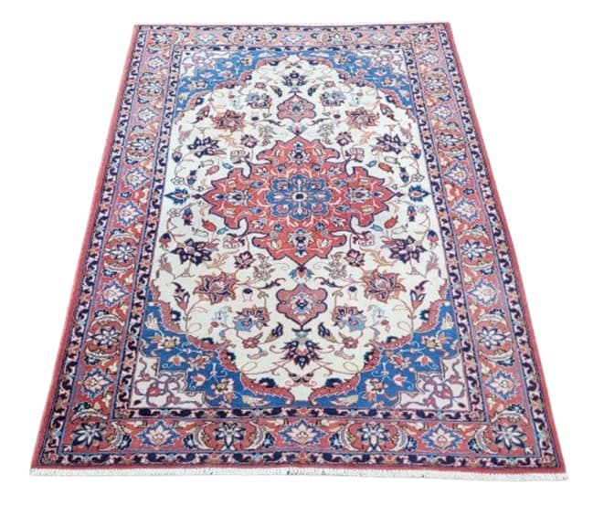 Rug Isfahan 170x105 cm, multicolor, wool cotton, Iran, 1980s.
