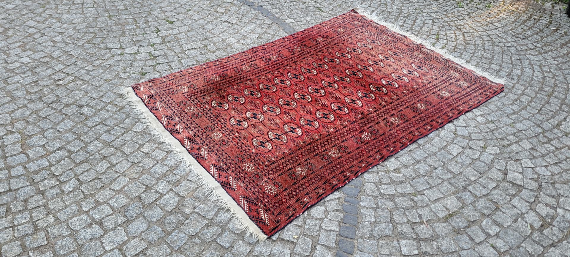 Dywan Tekke, 227x119 cm, czerwony, wełna, Turkmenistan - 304203