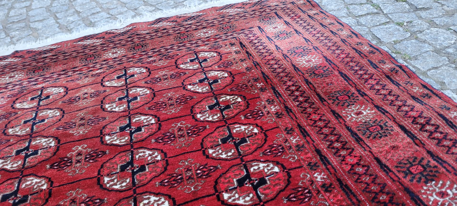 Dywan Tekke, 227x119 cm, czerwony, wełna, Turkmenistan - 304200