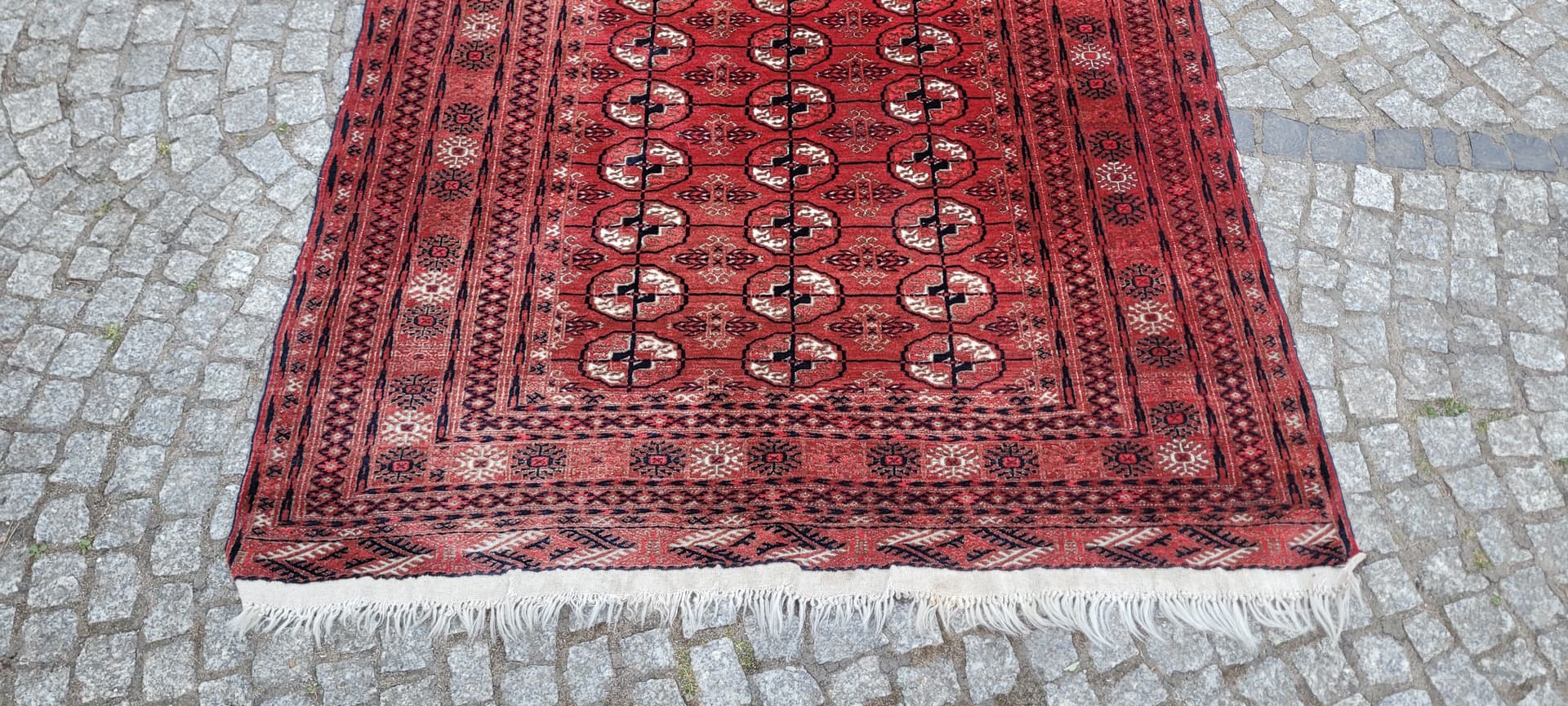Dywan Tekke, 227x119 cm, czerwony, wełna, Turkmenistan - 304198
