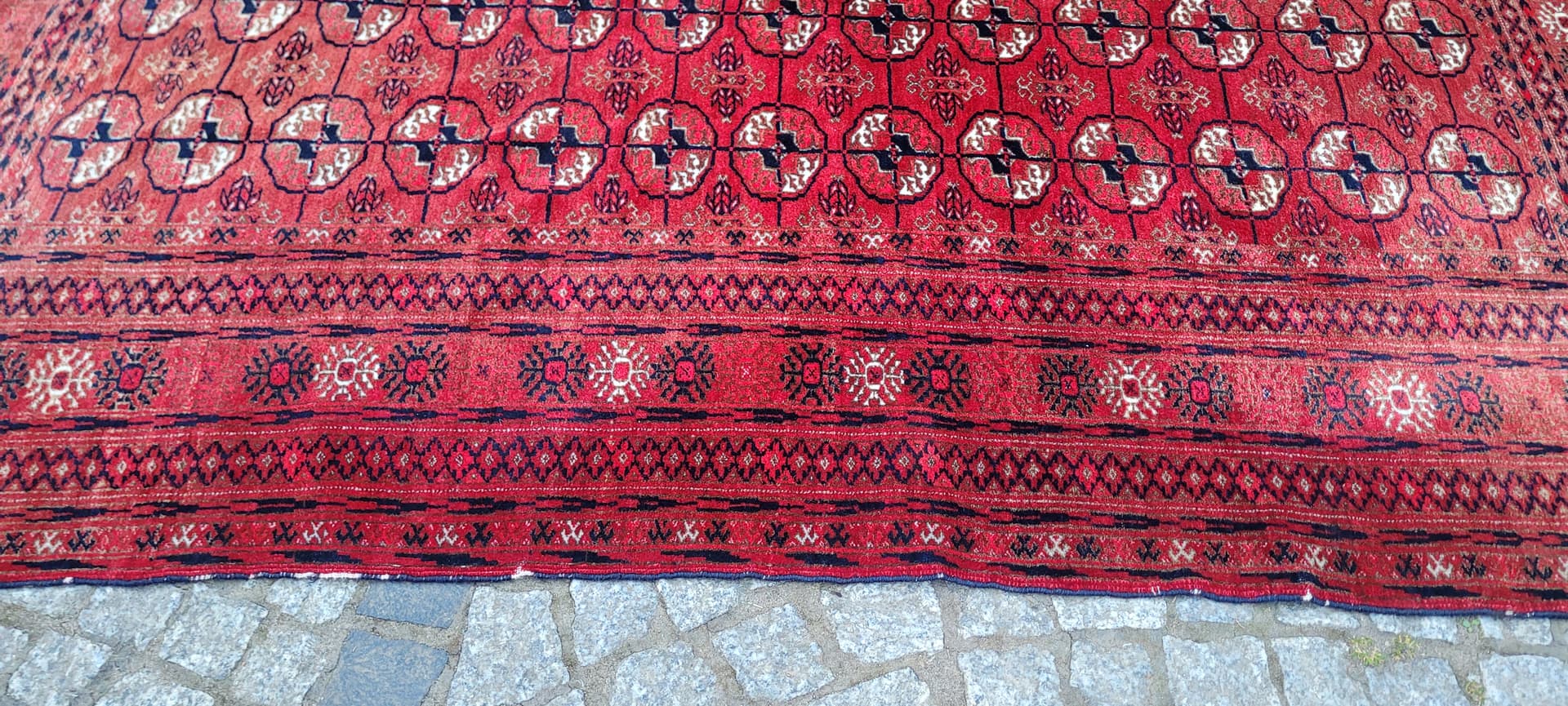 Dywan Tekke, 227x119 cm, czerwony, wełna, Turkmenistan - 304206
