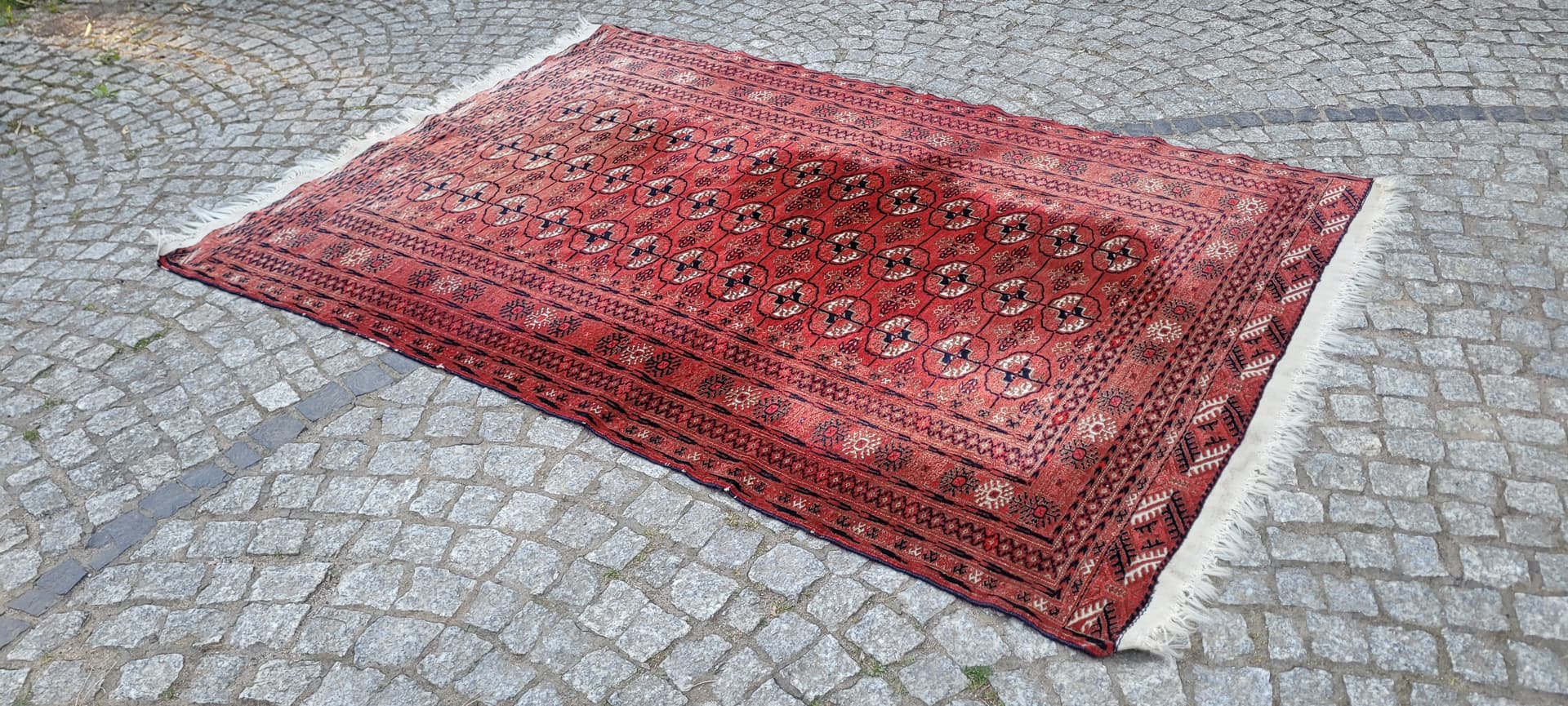 Dywan Tekke, 227x119 cm, czerwony, wełna, Turkmenistan - 304194