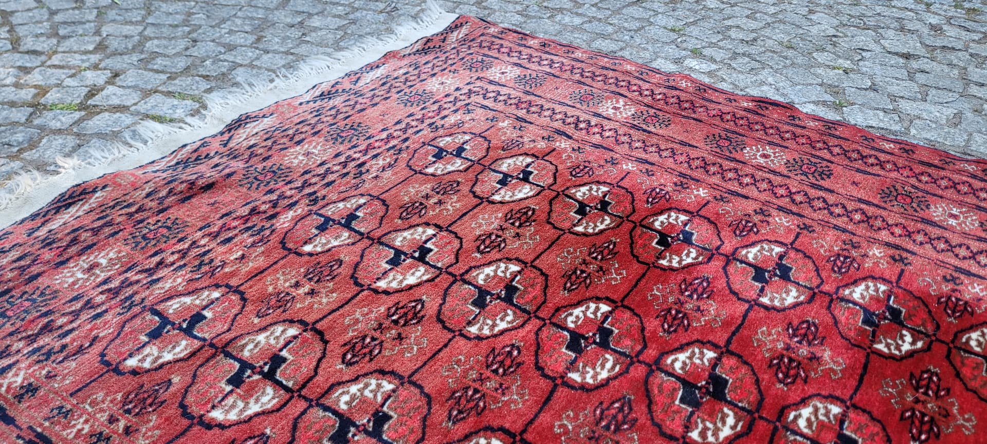Dywan Tekke, 227x119 cm, czerwony, wełna, Turkmenistan - 304205