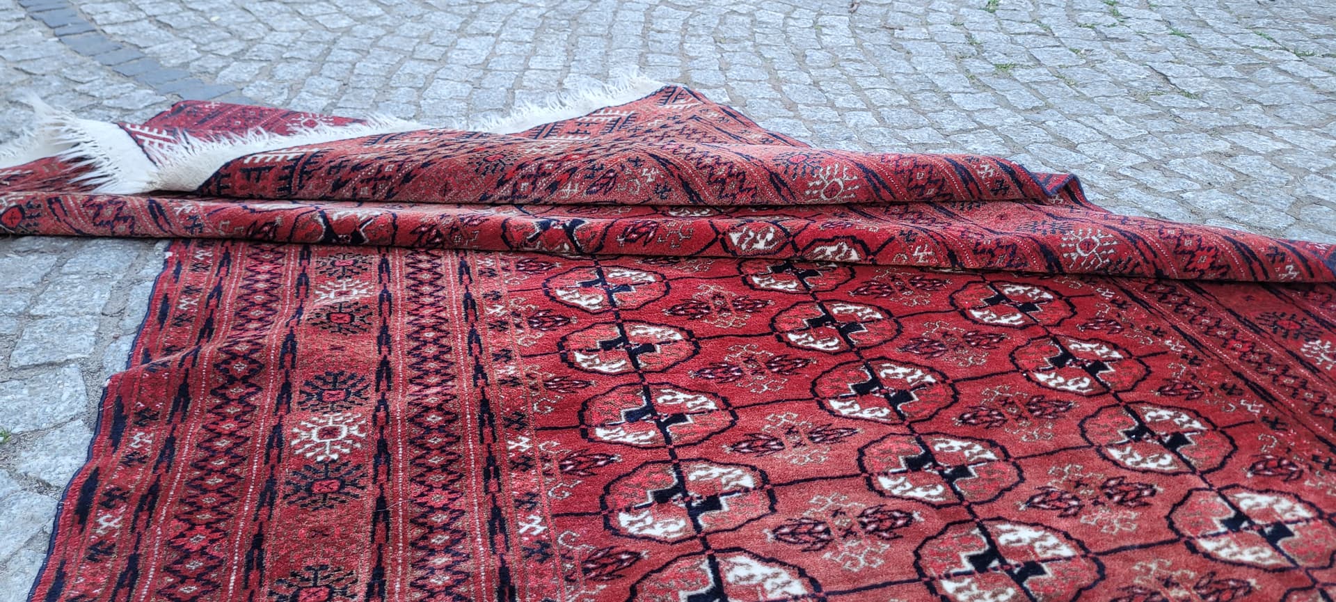 Dywan Tekke, 227x119 cm, czerwony, wełna, Turkmenistan - 304195
