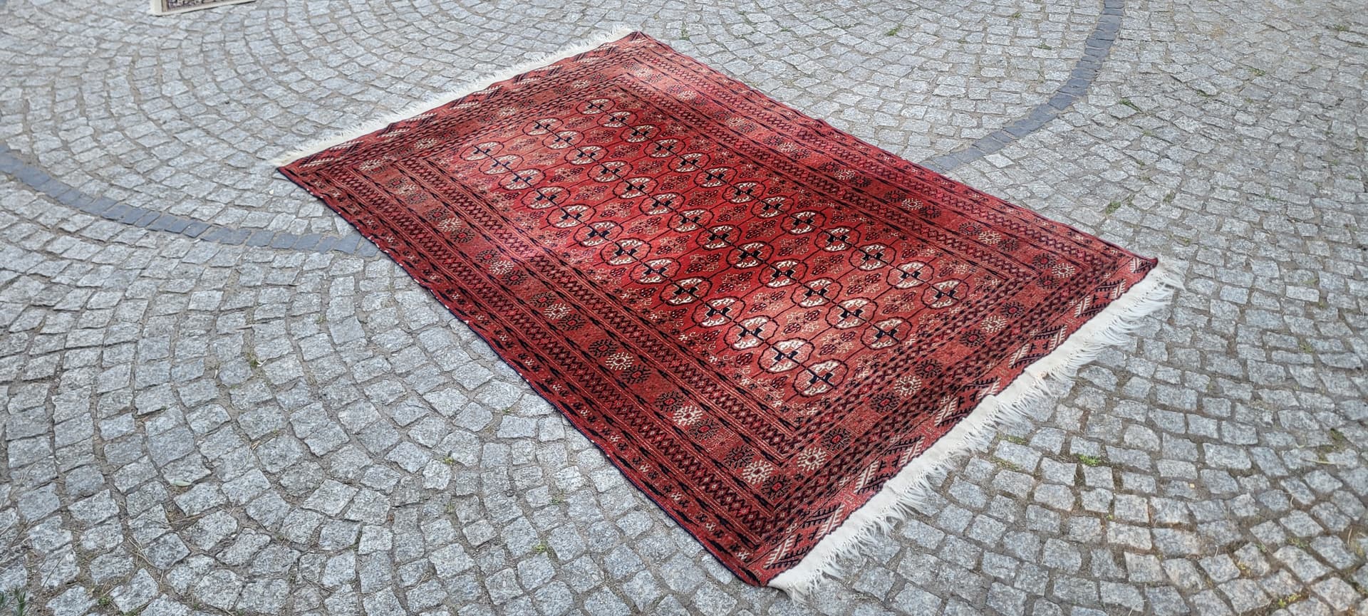 Dywan Tekke, 227x119 cm, czerwony, wełna, Turkmenistan - 304197