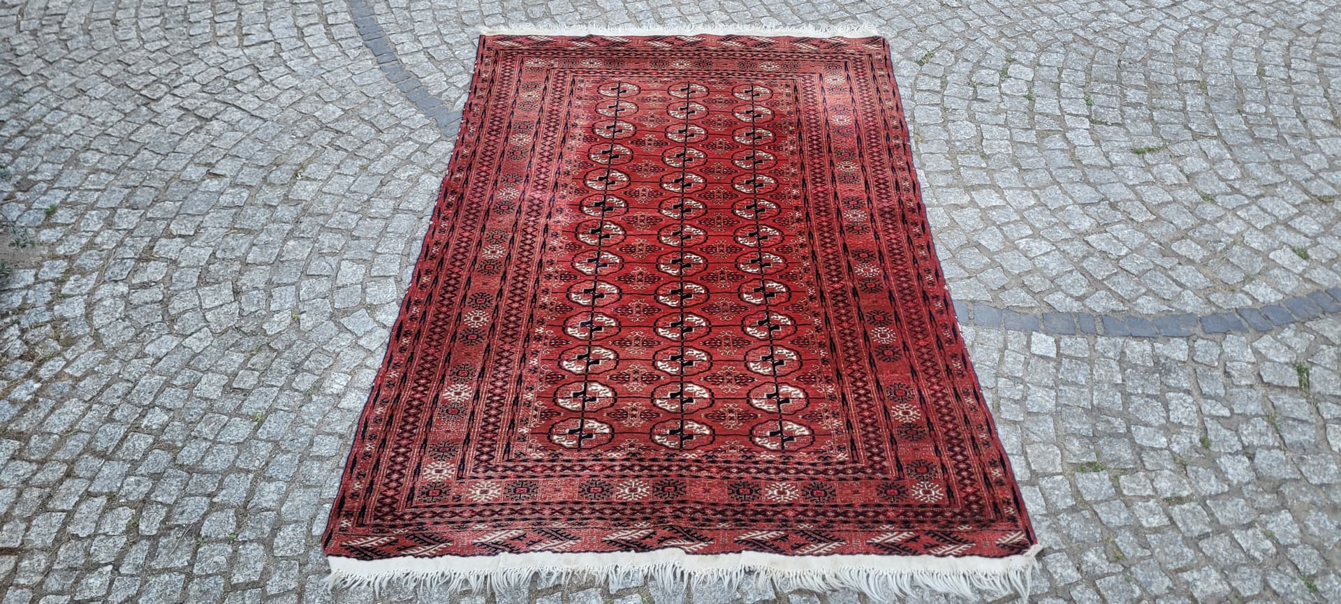 Dywan Tekke, 227x119 cm, czerwony, wełna, Turkmenistan - 304196