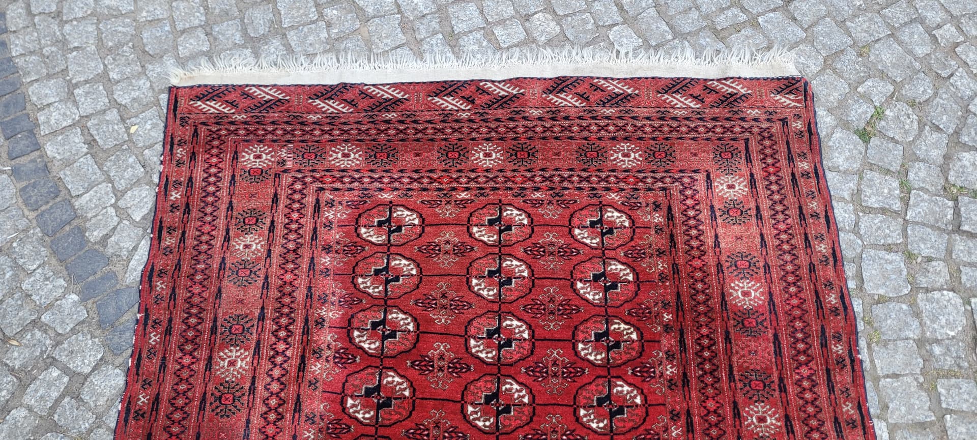 Dywan Tekke, 227x119 cm, czerwony, wełna, Turkmenistan - 304204