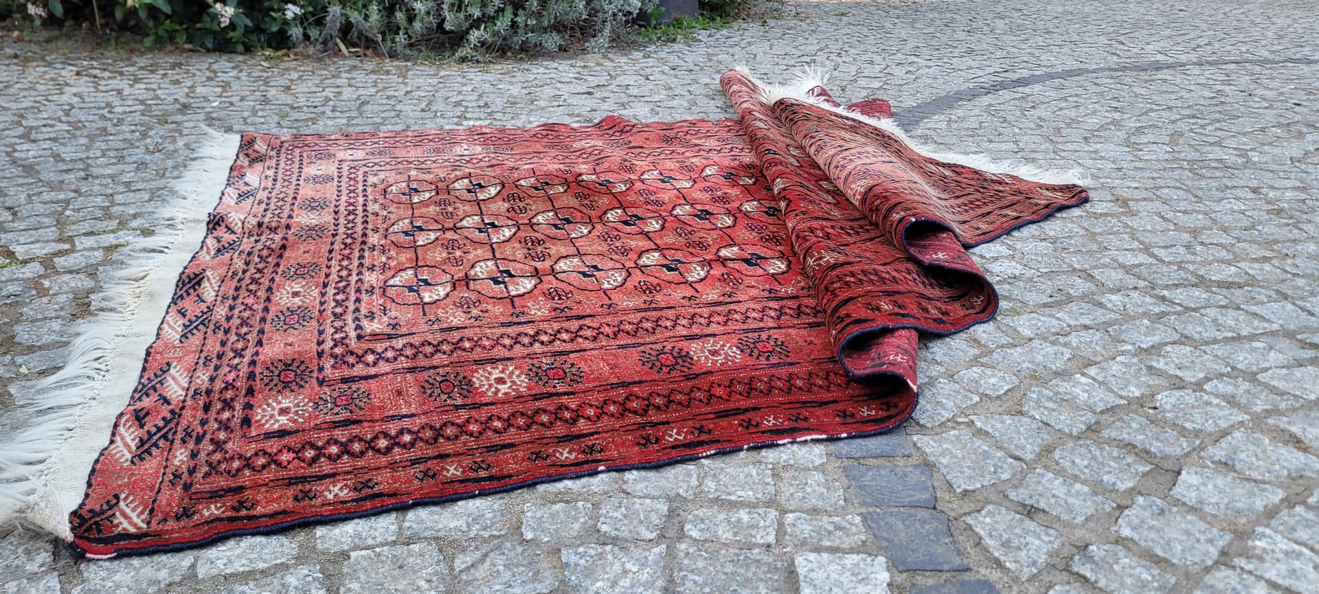 Dywan Tekke, 227x119 cm, czerwony, wełna, Turkmenistan - 304192