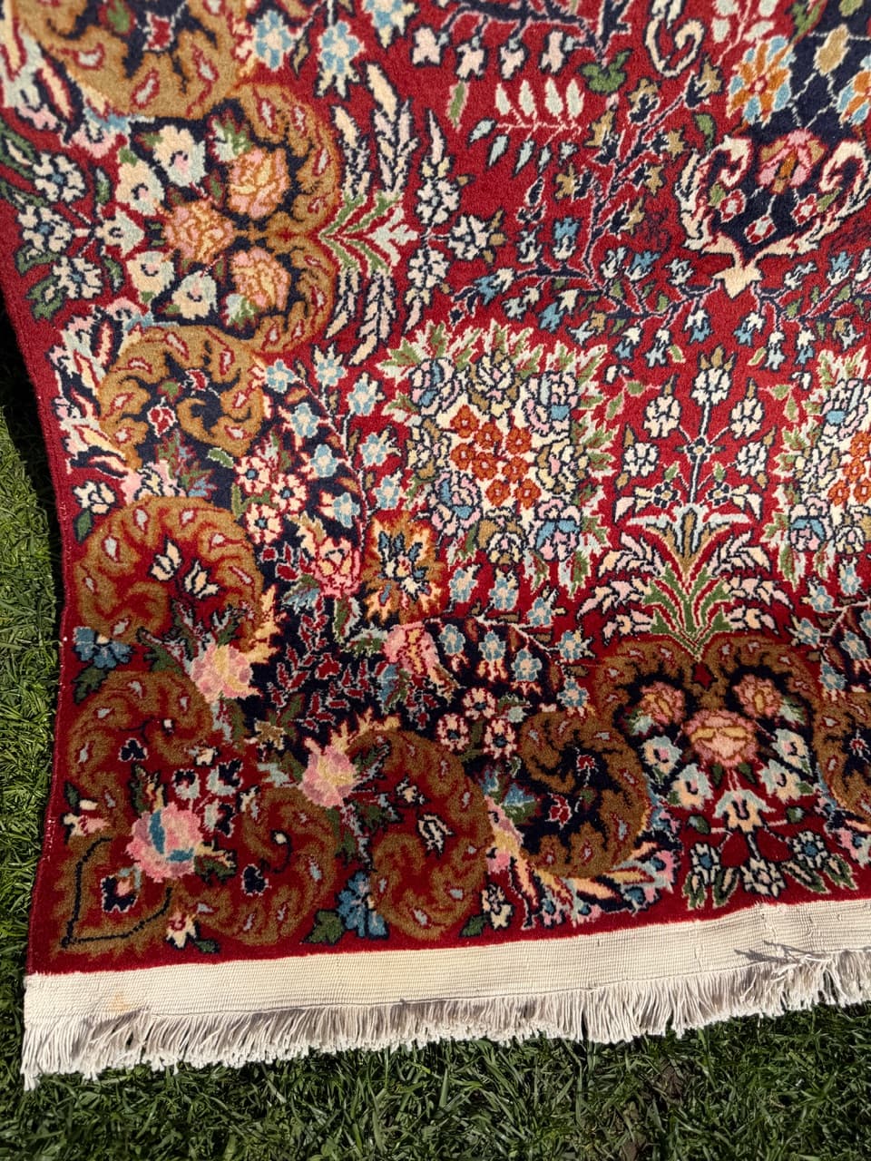 Dywan perski Ghoum, 170x90 cm, wełna kaszmirowa czerwona, Iran, lata 90. - 304376