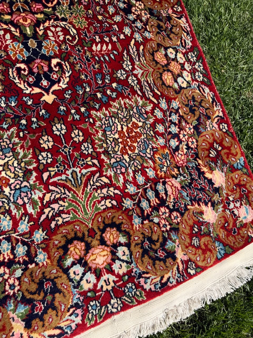 Dywan perski Ghoum, 170x90 cm, wełna kaszmirowa czerwona, Iran, lata 90. - 304378