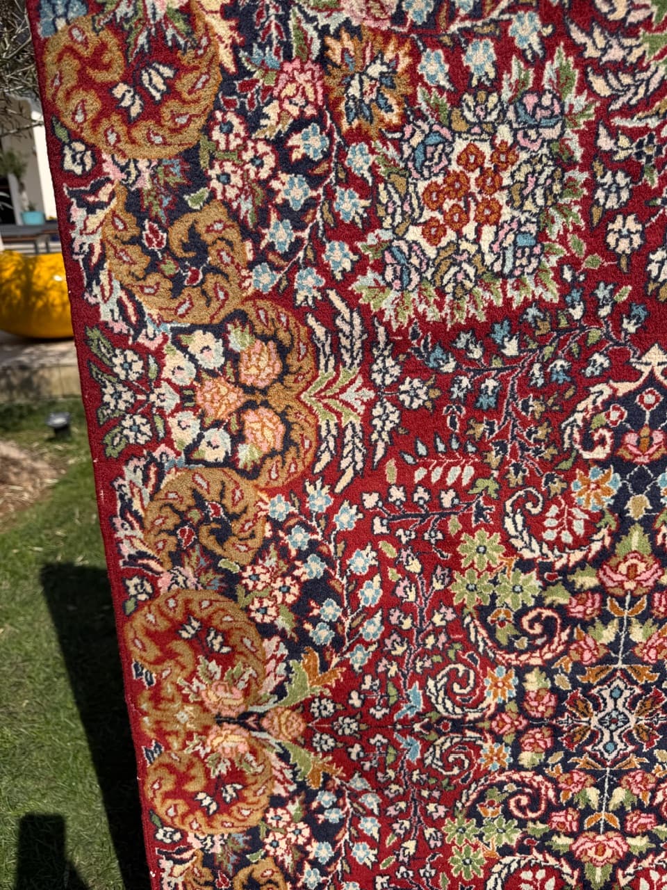 Dywan perski Ghoum, 170x90 cm, wełna kaszmirowa czerwona, Iran, lata 90. - 304375