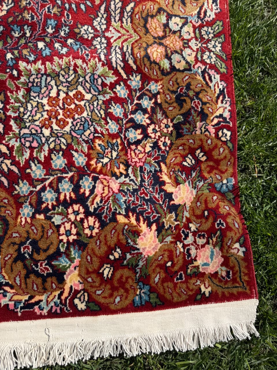 Dywan perski Ghoum, 170x90 cm, wełna kaszmirowa czerwona, Iran, lata 90. - 304381