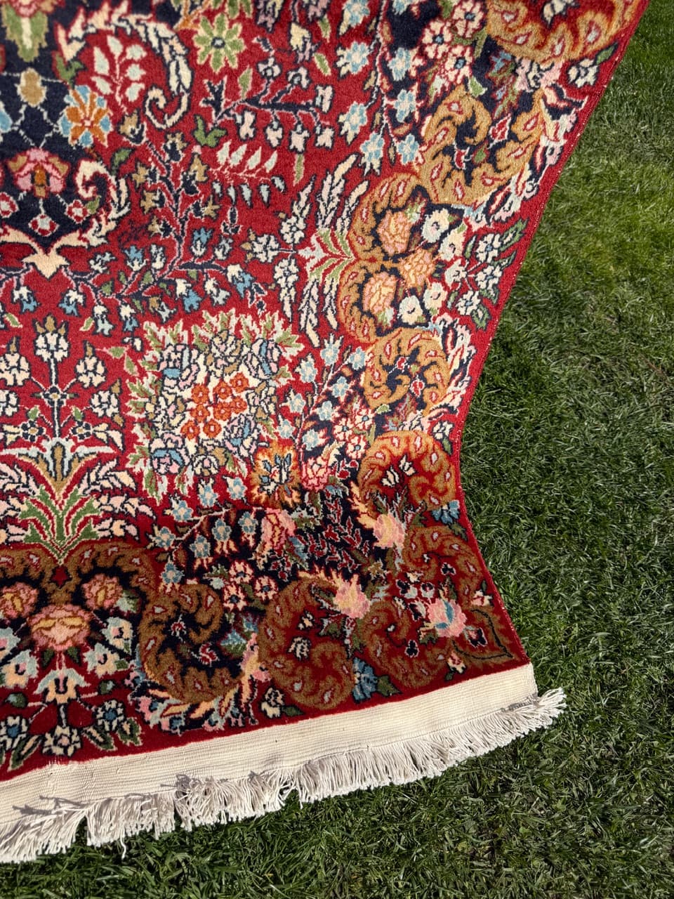 Dywan perski Ghoum, 170x90 cm, wełna kaszmirowa czerwona, Iran, lata 90. - 304373
