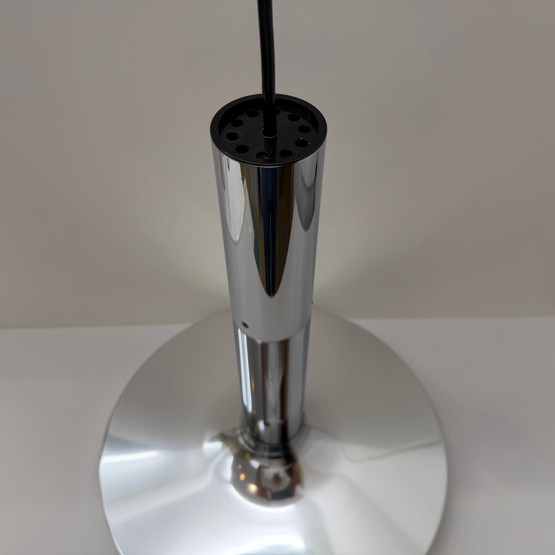 Pendant Lamp Space Age, silver aluminum, chromed steel, Staff Leuchten, Germany, 1970s. - 304436