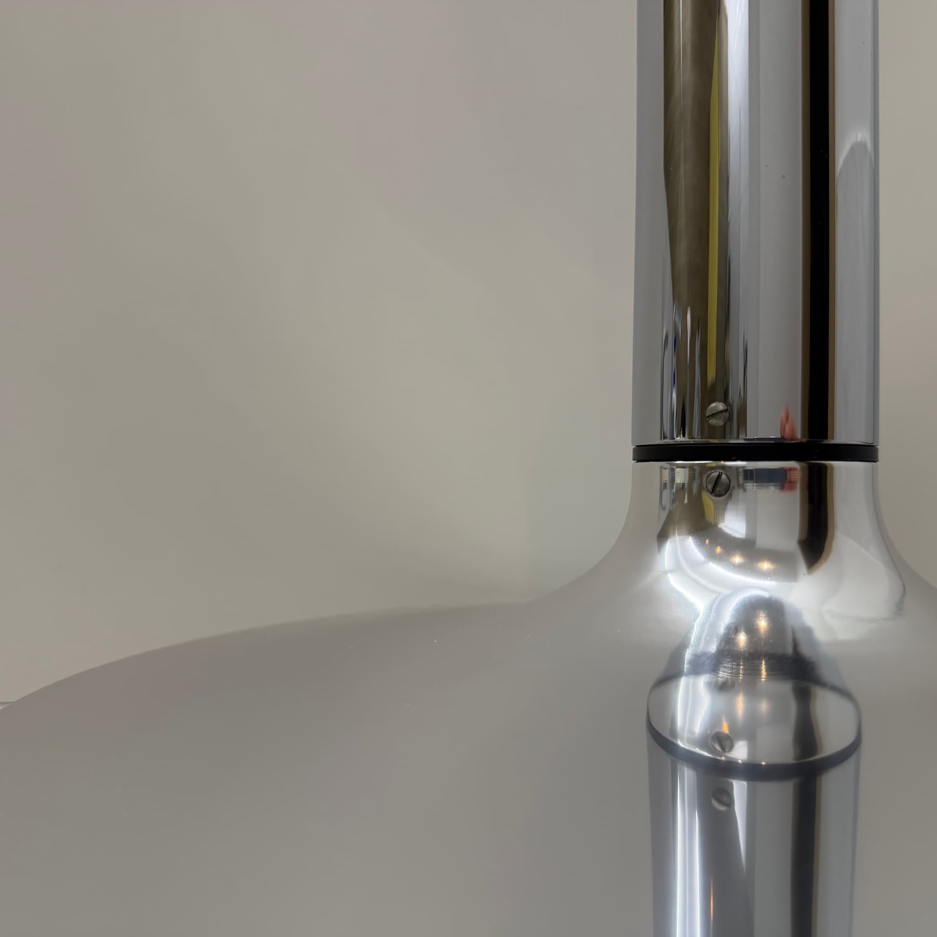 Pendant Lamp Space Age, silver aluminum, chromed steel, Staff Leuchten, Germany, 1970s. - 304437