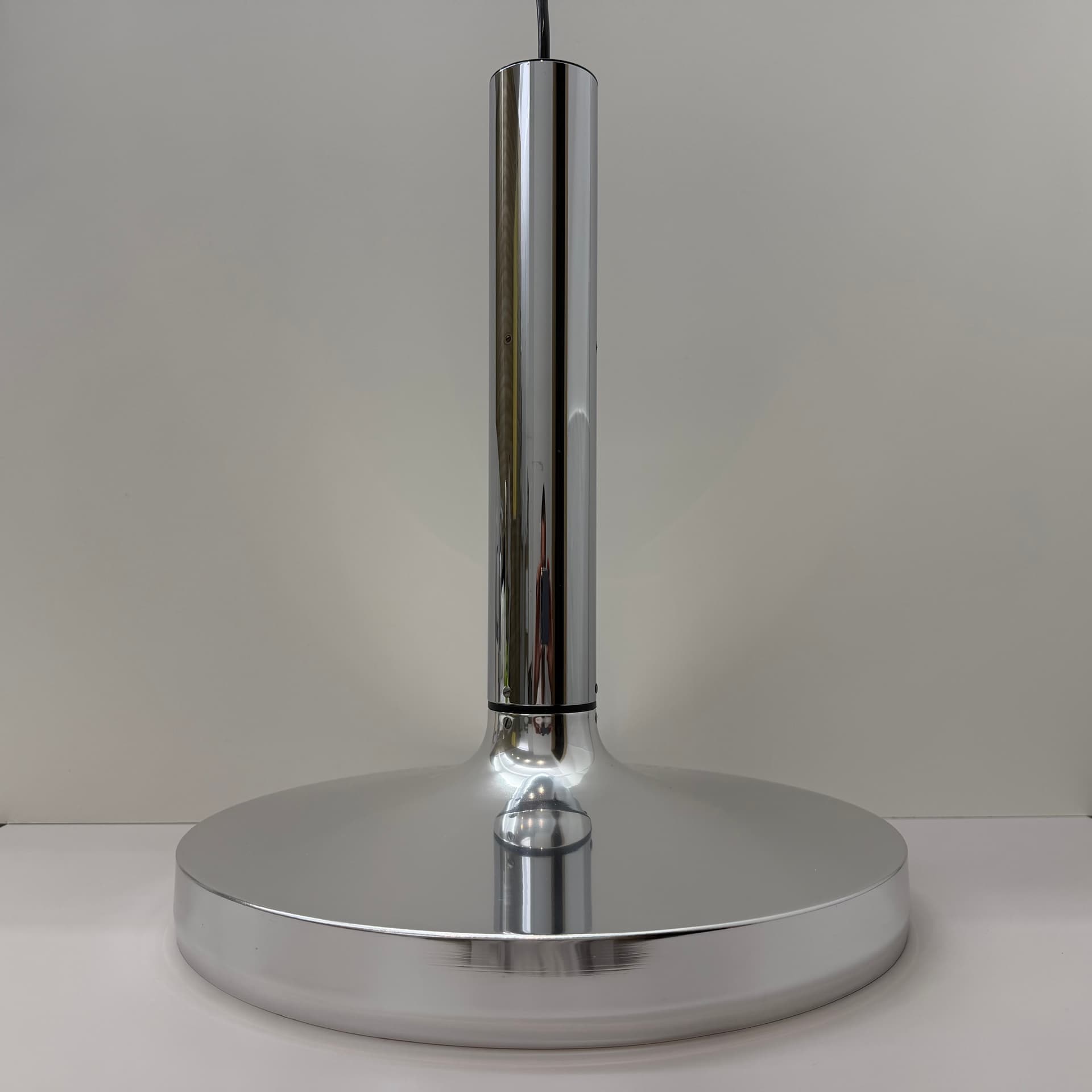 Pendant Lamp Space Age, silver aluminum, chromed steel, Staff Leuchten, Germany, 1970s. - 304438