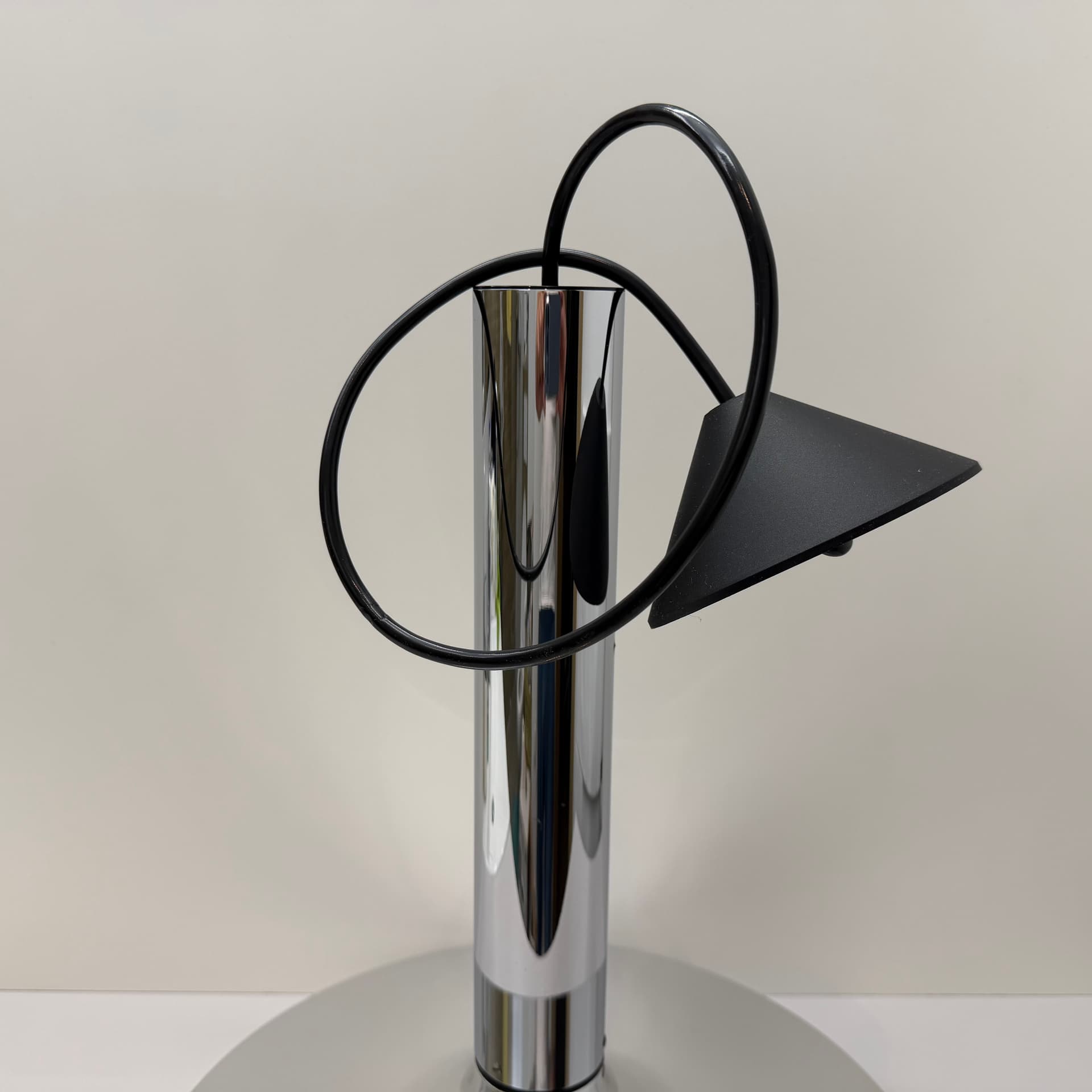 Pendant Lamp Space Age, silver aluminum, chromed steel, Staff Leuchten, Germany, 1970s. - 304434