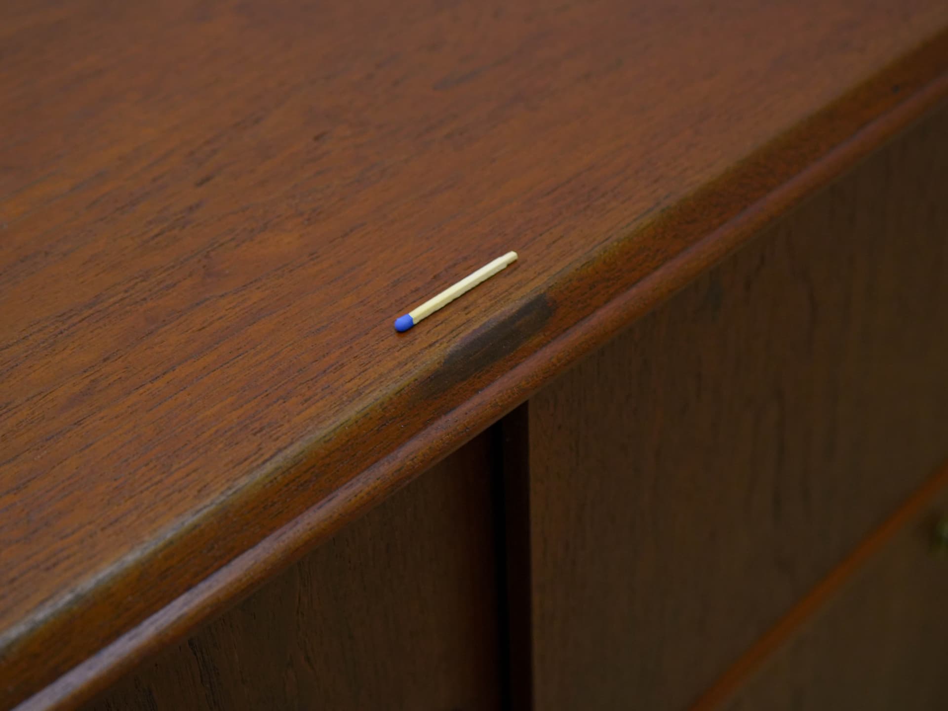 Sideboard, teak brązowy, drewno czarne, Dania, lata 70. - 304542