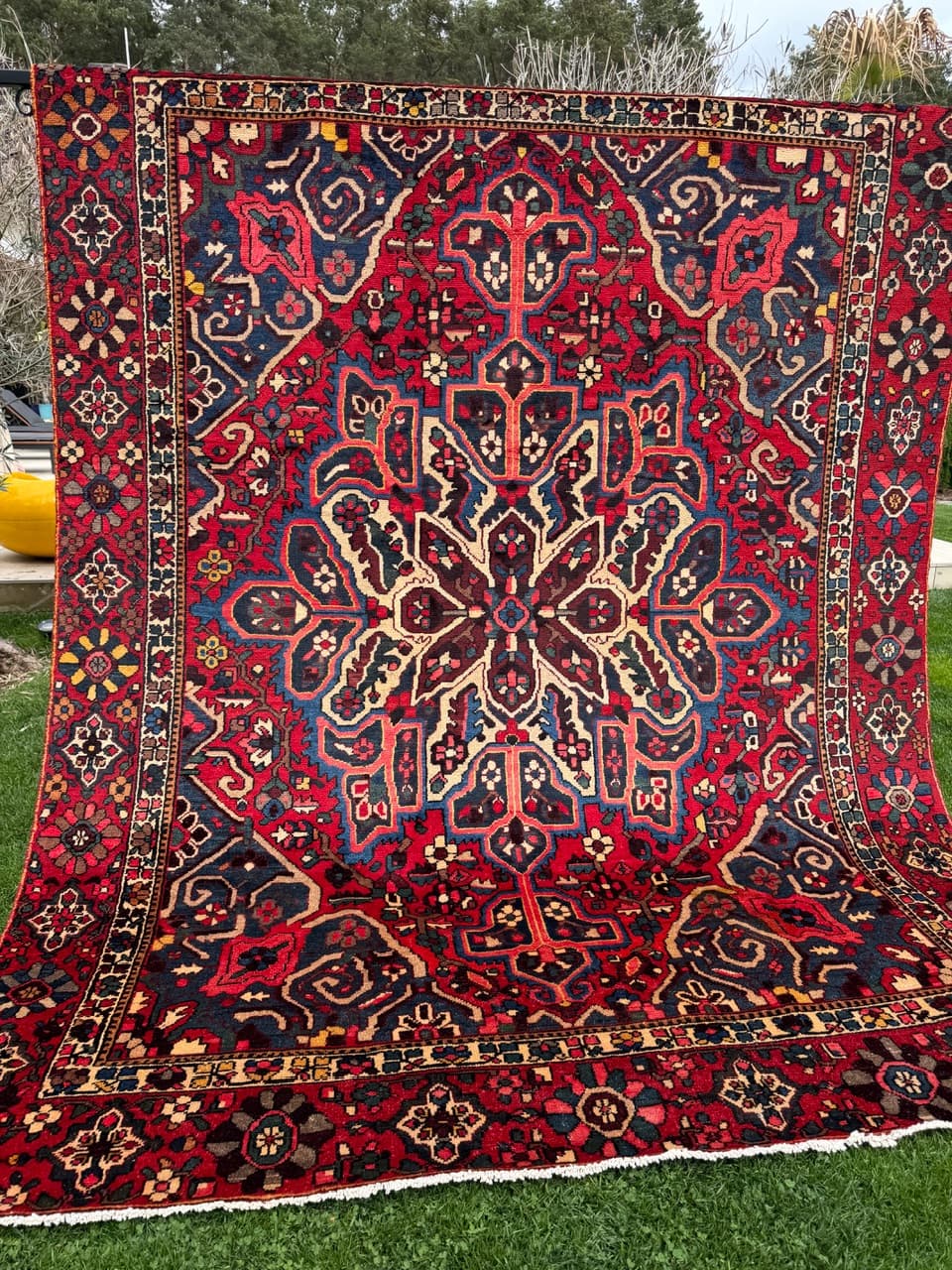 Persian Rug Bahtiari Hamadan 330x260 cm, multicolor wool, Iran - 304729
