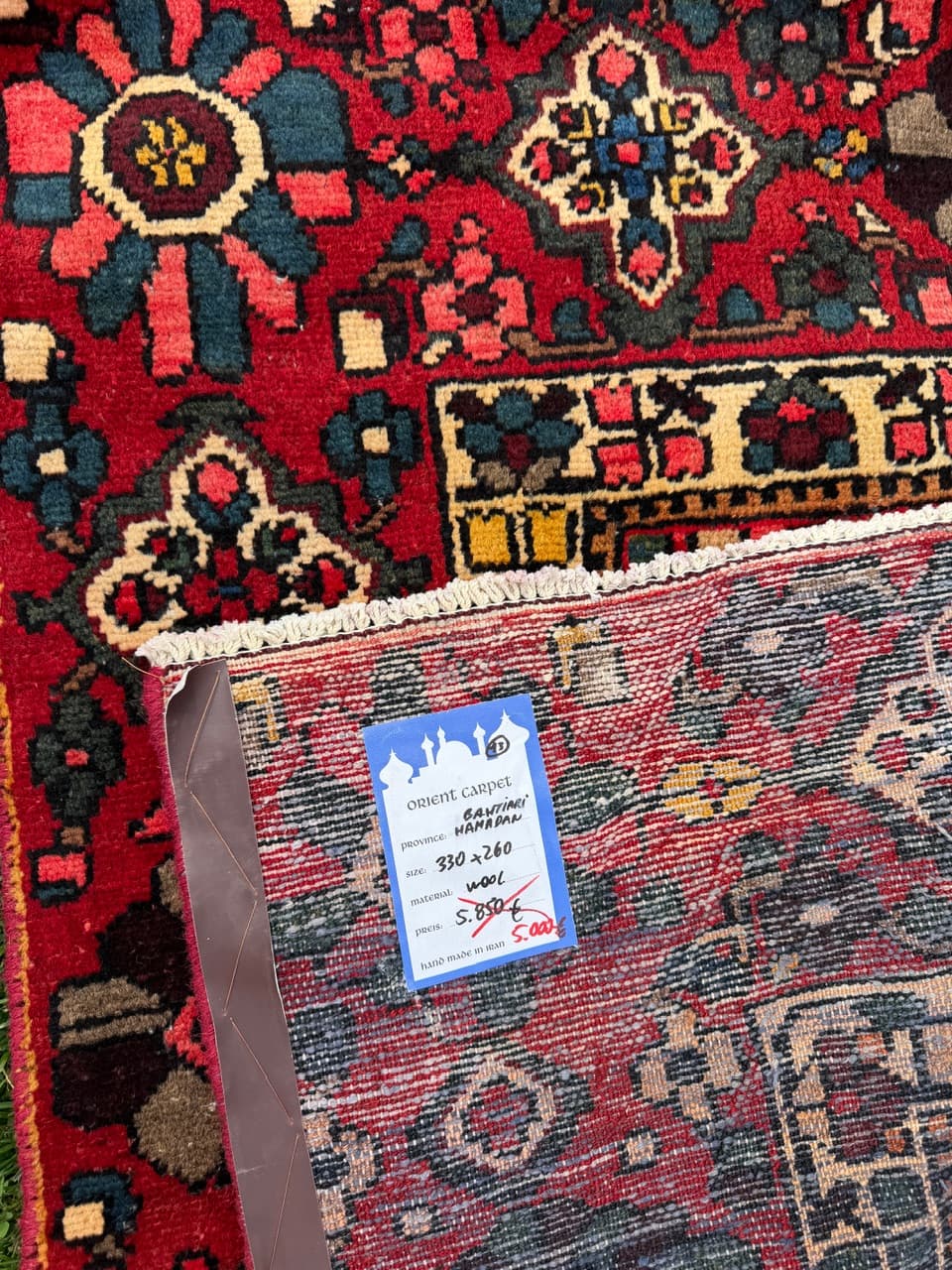 Persian Rug Bahtiari Hamadan 330x260 cm, multicolor wool, Iran - 304737