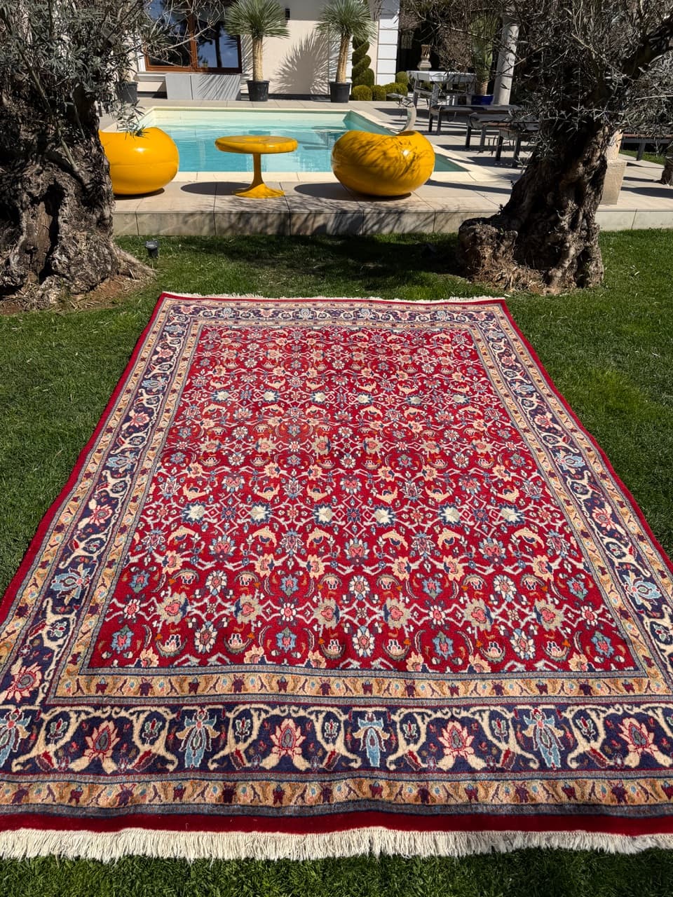 Rug Bidjar, red, cashmere wool, Iran, 310x200 cm - 304805