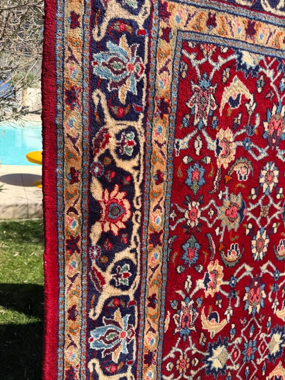 Rug Bidjar, red, cashmere wool, Iran, 310x200 cm - 304802