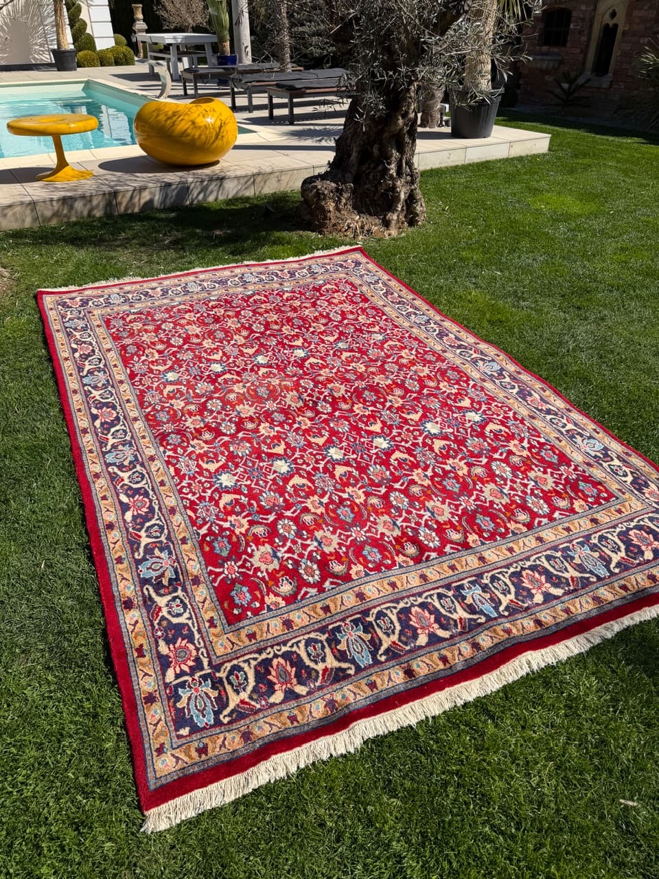 Rug Bidjar, red, cashmere wool, Iran, 310x200 cm - 304798