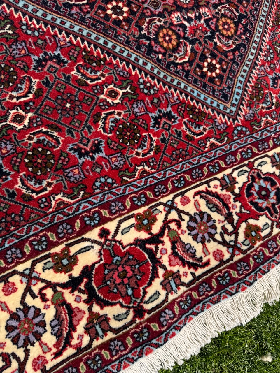 Rug Bidjar 260x200 cm, burgundy, cashmere wool, Iran - 304816