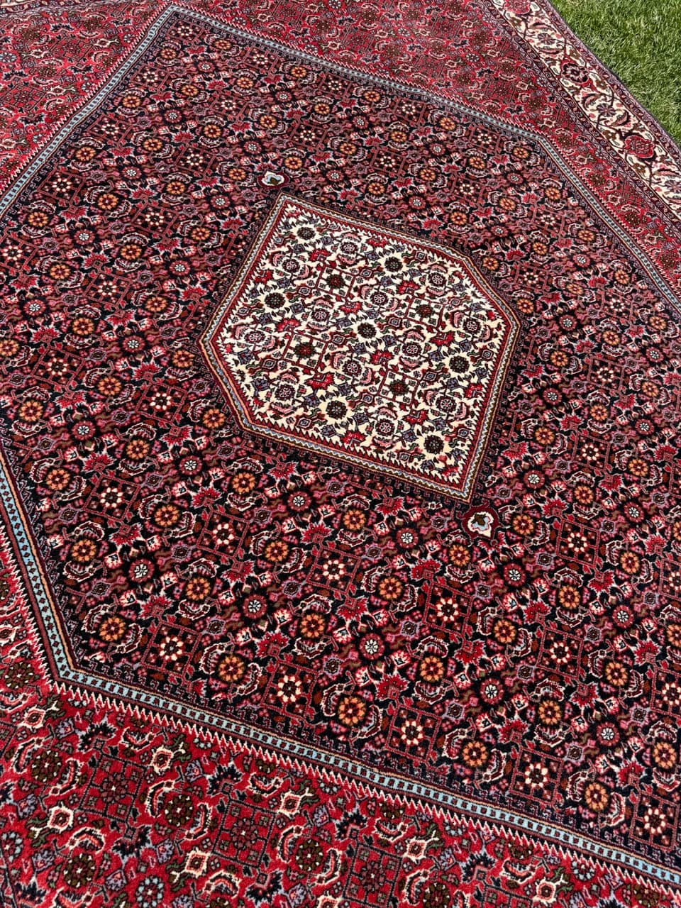 Rug Bidjar 260x200 cm, burgundy, cashmere wool, Iran - 304817