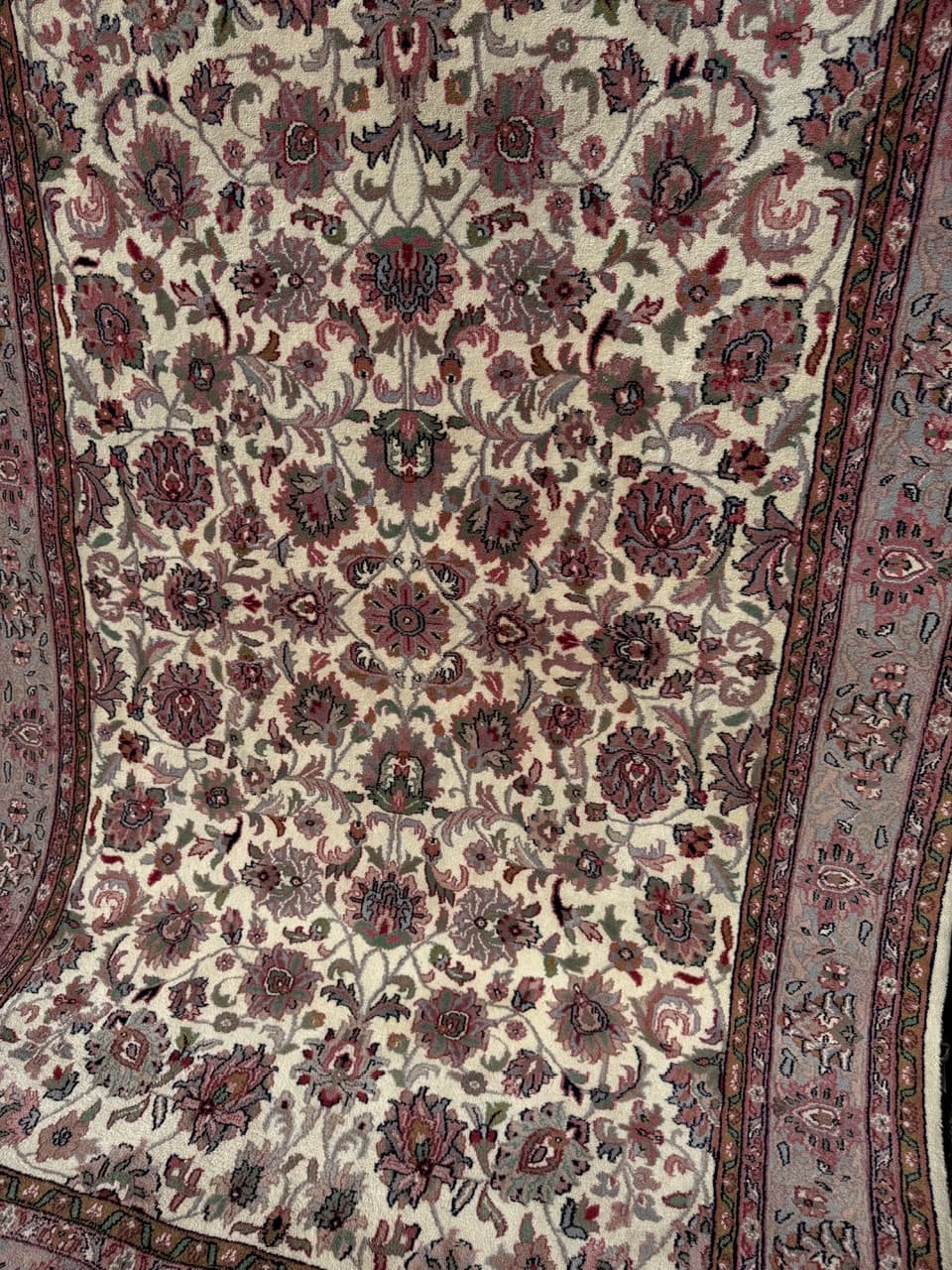 Dywan Indo Keshan, 300x190 cm, beżowy, wełna, Indie - 304839