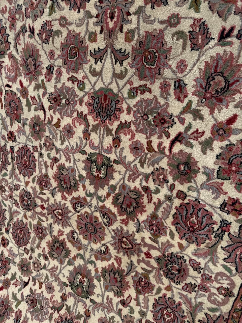 Dywan Indo Keshan, 300x190 cm, beżowy, wełna, Indie - 304835