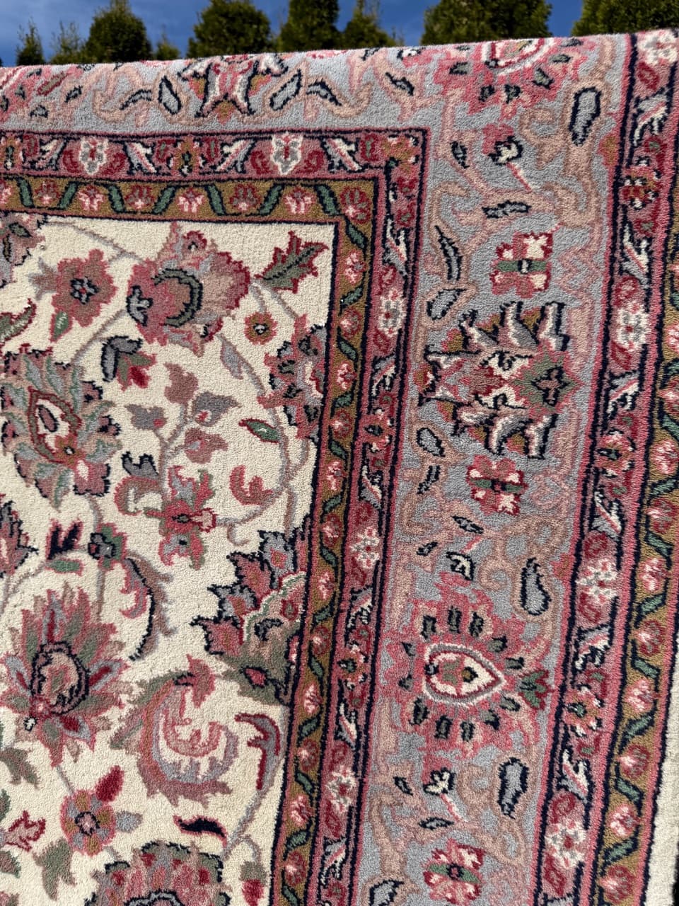 Dywan Indo Keshan, 300x190 cm, beżowy, wełna, Indie - 304834