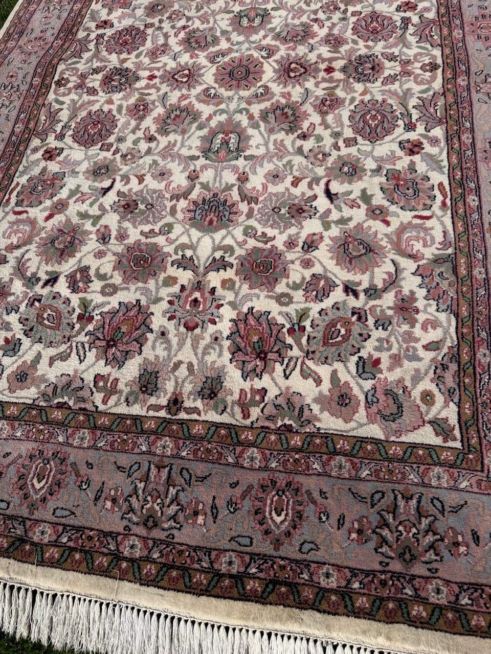 Dywan Indo Keshan, 300x190 cm, beżowy, wełna, Indie - 304844