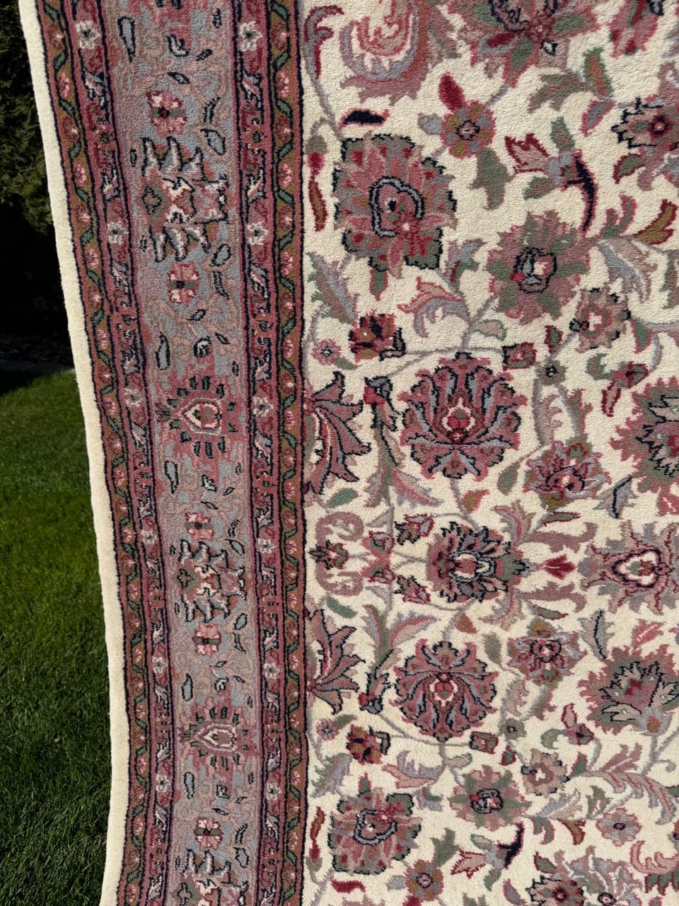 Dywan Indo Keshan, 300x190 cm, beżowy, wełna, Indie - 304837
